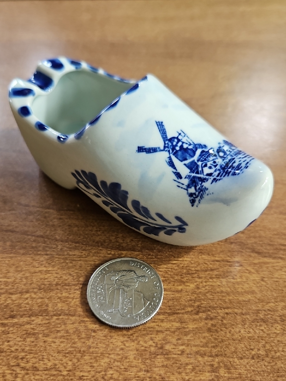 Delft Blue Ceramic Clog Ashtray/Trinket